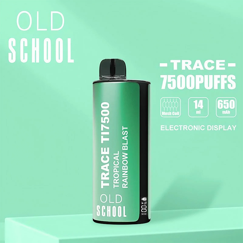 Old School Trace Ti7500 Disposable Vape with Display 7500 Puffs