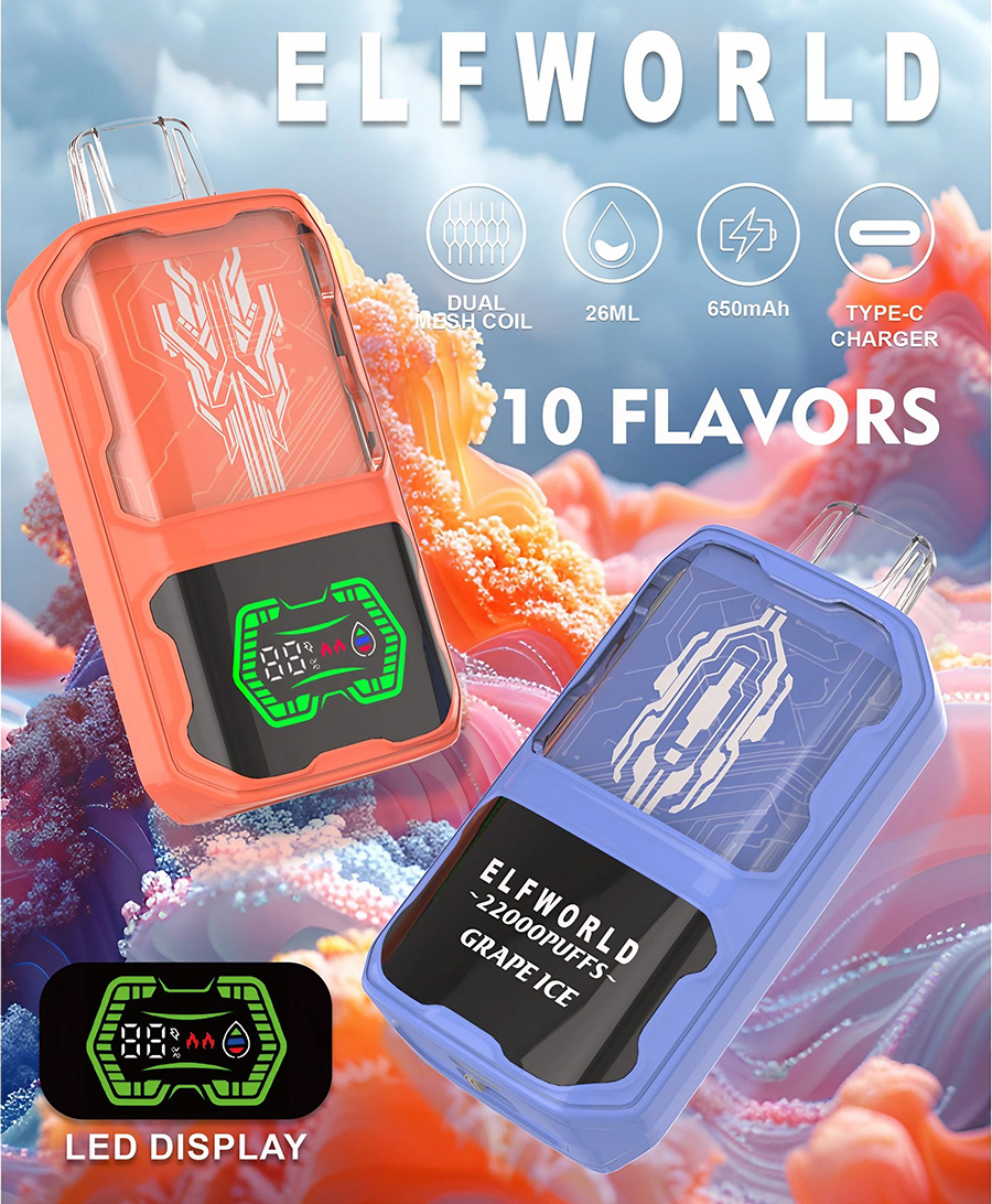 Elf World AI22000 Puffs Disposable Box Vape with Display