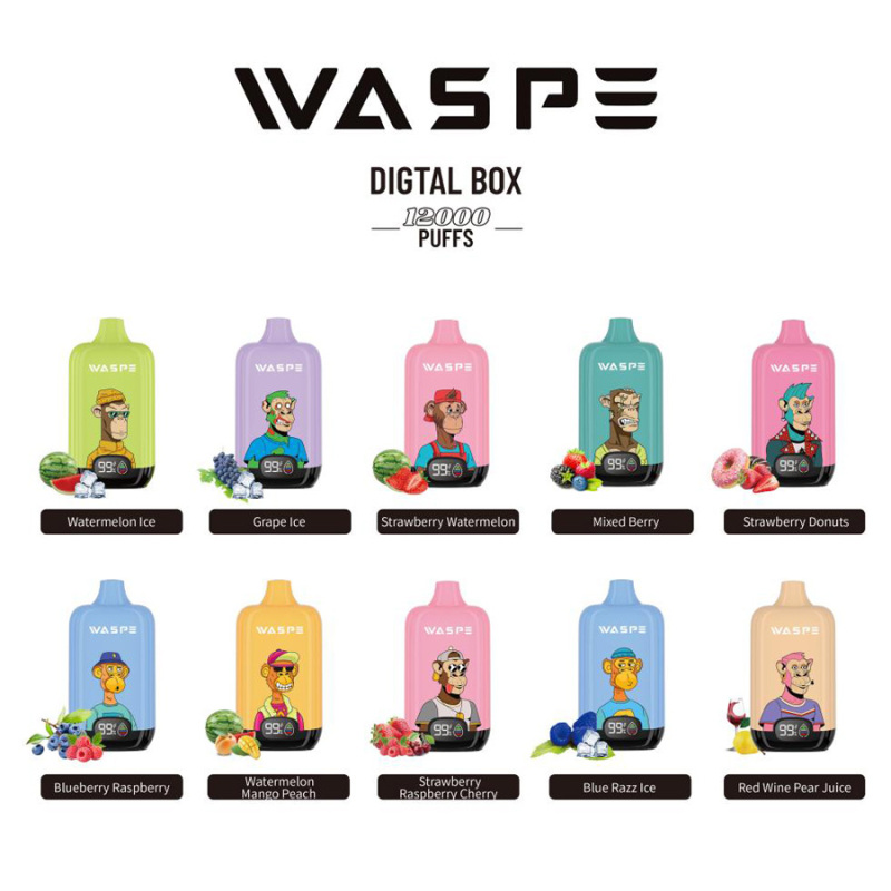 WASPE Digital Box 12000 Puffs Disposable Vape with Display