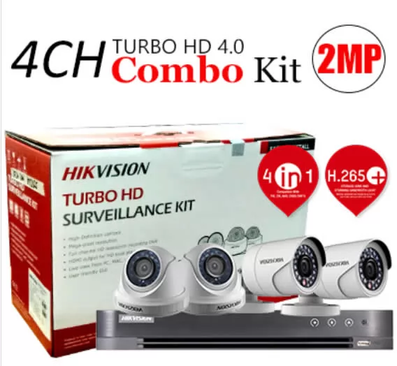 HIKVISION TVI4CH2D2B 4CH KIT 2MP ECO