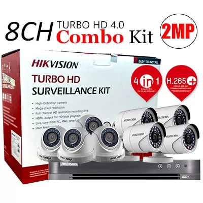 HIKVISION TVI8CH4D4B 8CH KIT 2MP ECO