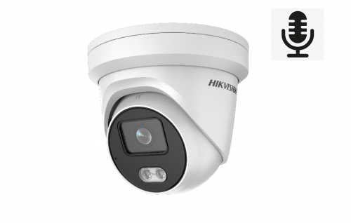 HIKVISION DS-2CD2347G1-L(U) 4 MP ColorVu Fixed Turret Network Camera W/Audio