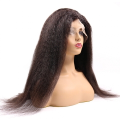 Pre-Made Kinky Straight Frontal Lace Wig