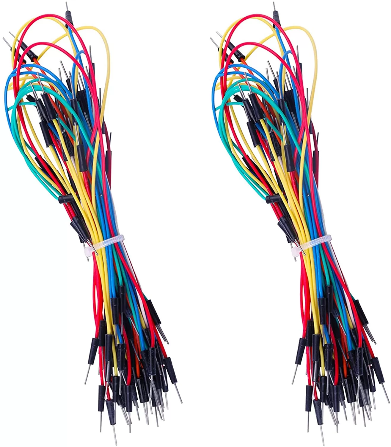 130pcs Solderless Flexible Breadboard Jumper Wires Male to Male for Arduino Raspberry Pi Breadboard
