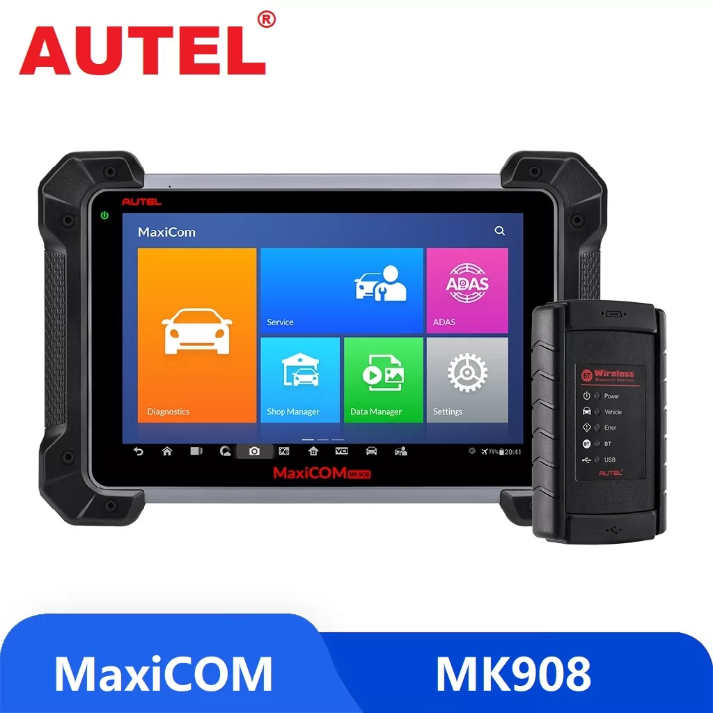 Autel MaxiCOM MK908 ECU Coding Auto Diagnostic Tool OBD2 Scanner ABS EPB DPF SRS
