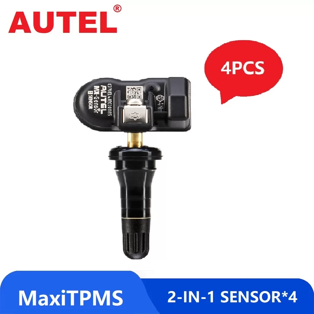 4* New arrival Autel TPMS sensor 433mhz / 315MHZ rubber value 2 in 1 MX sensor TPMS Programming