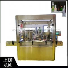 Spray/dropper bottle filling screw/cap rolling machine