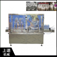 Disinfectant spray filling and capping machine