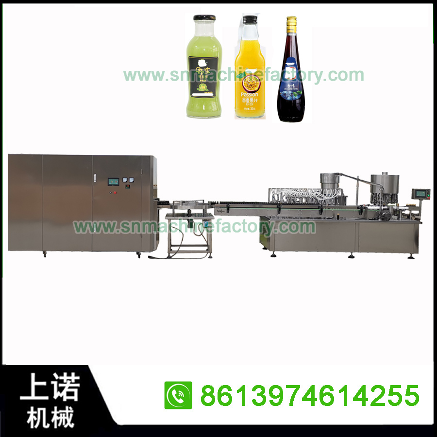 Glass bottle juice   beverage production line