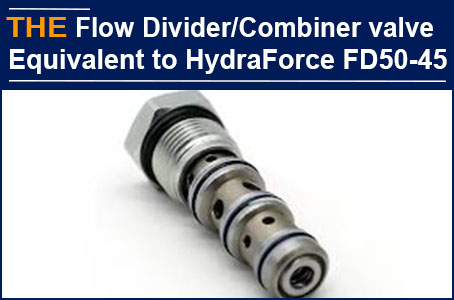 For Hydraulic Flow divider/combiner valve equivalent to HydraForce FD50-45, AAK received the trial order from a Customer in the United States