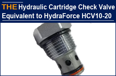 Hydraulic Check Valve equivalent to HydraForce HCV10-20 passed 1 year of testing, AAK received the regular order from customer in the United States