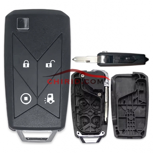 Renault 4 buttons remote key shell