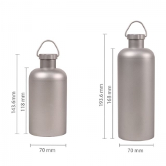 Titanium Outdoor Camping Hiking Sports Water Bottle