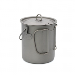 Titanium Pot with Handle Cookware for Backpacking Camping