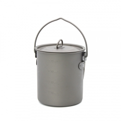 Titanium Pot with Handle Cookware for Backpacking Camping