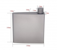 Titanium Hip Flask Camping Wine Pot Outdoor Portable Drink Pocket Flagon Liquor Flask for Backpacking