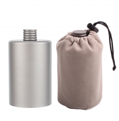 200ml Titanium Portable Flagon Wine Pot, Pocket Flask Wine Bottle for Outdoor Camping