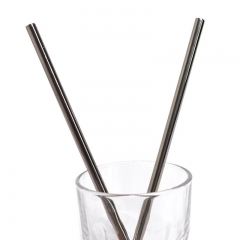 Ultralight Titanium Metal Straws Milk Tea Drink Straws