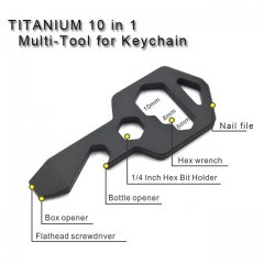 Titanium 8 in 1 Multi-Tool for Keychain