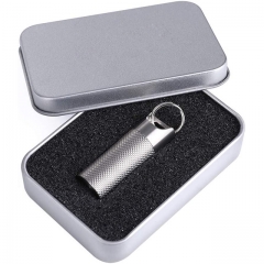 JXT EDC Survival Kit for Emergency Titanium Waterproof Keychain Pill Embossed Container