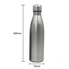 500ml 650ml single wall cola shape drinkware flask sports style cold drinking titanium bottle