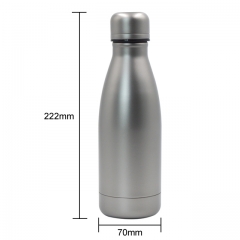 500ml 650ml single wall cola shape drinkware flask sports style cold drinking titanium bottle