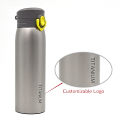 310ml Titanium Vacuum Bottle With Bouncing Caps