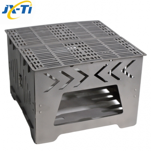 Factory Supply Titanium Wood Stove High-end Sturdy Material Floding Camping Portable Stove