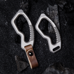 Solid Snap Lock Keychain Quick Release Carabiner Key Ring's holder Safety Hook Hanging EDC Titanium Carabiner