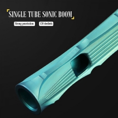 Anodized color double tube titanium whistle