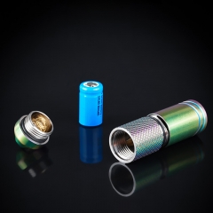 50mm Mini Keychain Rechargeable Battery flashlights EDC Pocket Handheld-Size Titanium LED Flashlight