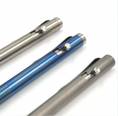 EDC Matte Space Grey Color Metal Writing Pen Support Different Colors Impel Titanium Bolt Pen