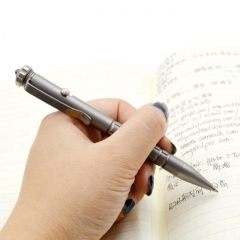 Luxury outdoor multi-function edc survival tool ballpoint titanium bolt pen with customized pen box