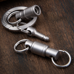 Detachable Pull Apart Key Chain EDC Key Ring Holder Accessory Titanium Quick Release Keychain