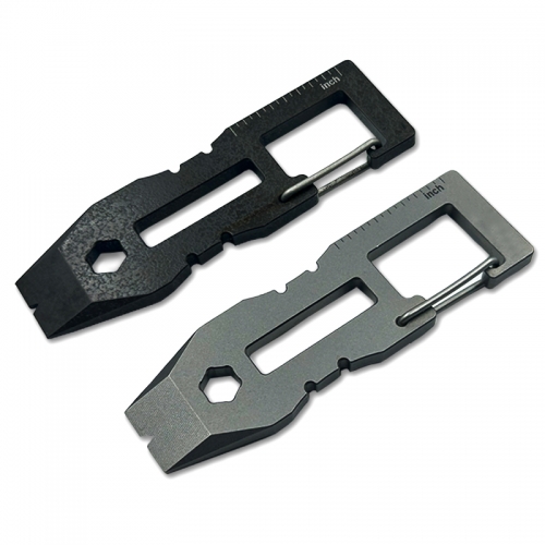 JXT 12 in 1 Multitool Key Chain Pry Tool Ultra Functional EDC Crowbar Keychain Pocket Titanium Pry Bar