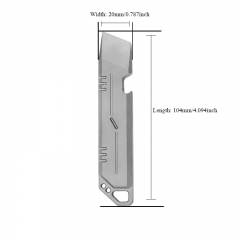 JXT Ultra Minimalist Keychain Multitool Pry Tool Key Chain EDC Crowbar Pocket Titanium Pry Bar Bottle Opener