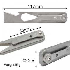 JXT Custom Titanium edc pry bar Pocket multi tool prybar EDC Multitool Titanium Pry bar