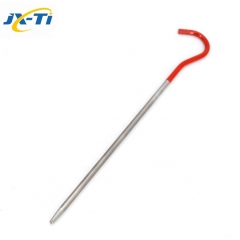 JXT Titanium Tent Stakes Pegs with Hook Nail Spike Garden Stakes Camping Pegs for Pitching Camping Tent Canopies