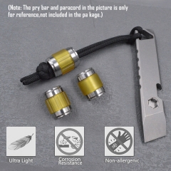 Titanium Alloy Mini Crowbar Multifunctional Portable EDC Tool with bottle opener flat head screwdriver keychain ,Tritium slot
