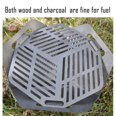 Portable Wood Burning Titanium Stoves Backpacking Stove for Outdoor Camping Hiking Backpacking Picnic BBQ