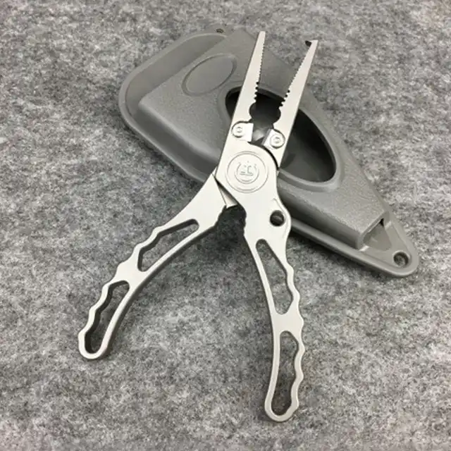 New Design Fishing Equipment Multi Purpose Titanium Fishing Pliers For Outdoor Hiking