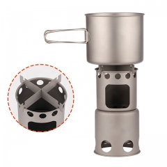 Custom Outdoor High Quality Portable Mini BBQ Titanium stove