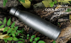 500ml 650ml single wall cola shape drinkware flask sports style cold drinking titanium bottle
