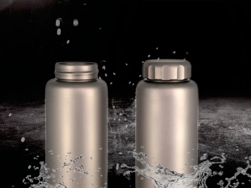 Titanium water bottlePure Titanium Sports Water Bottle for Outdoor Travel Camping Hiking Cycling Fitness