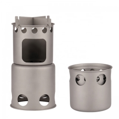 Custom Outdoor High Quality Portable Mini BBQ Titanium stove