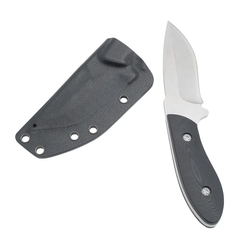 JXT Black G10 Knife Great EDC Folding Knife Pocket Knife with Hard Wearing D2 Blade