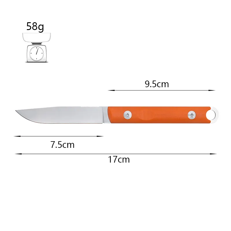 JXT High Quality EDC D2 Blade Fixed Pocket Knife With G10 Handle Survival Camping knives For Outdoor