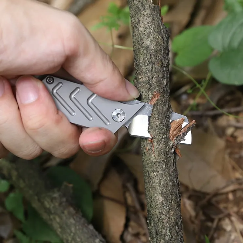 JXT High Strength High Quality Mini Size Titanium Alloy Folding Knife