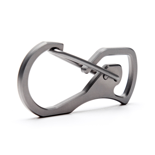Carabiner Keychain EDC Quick Release Hooks with Titanium Key Ring Set for Men Women