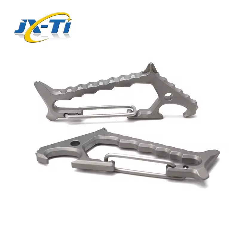 JXT EDC Titanium Shark-shaped Carabiner Multifunctional Keychain Gift Innovative Design Exquisite Gifts